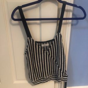Madewell knit striped crop